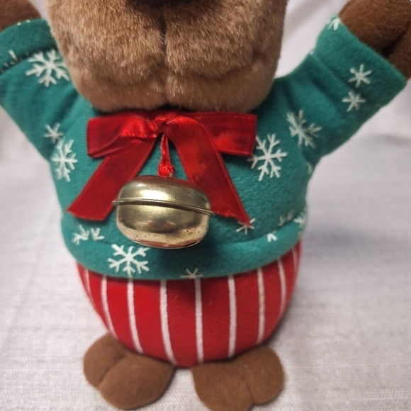 Avon Musical Shaking Reindeer Plush 1995 Christmas Holiday Battery Operated - Picture 3 of 15